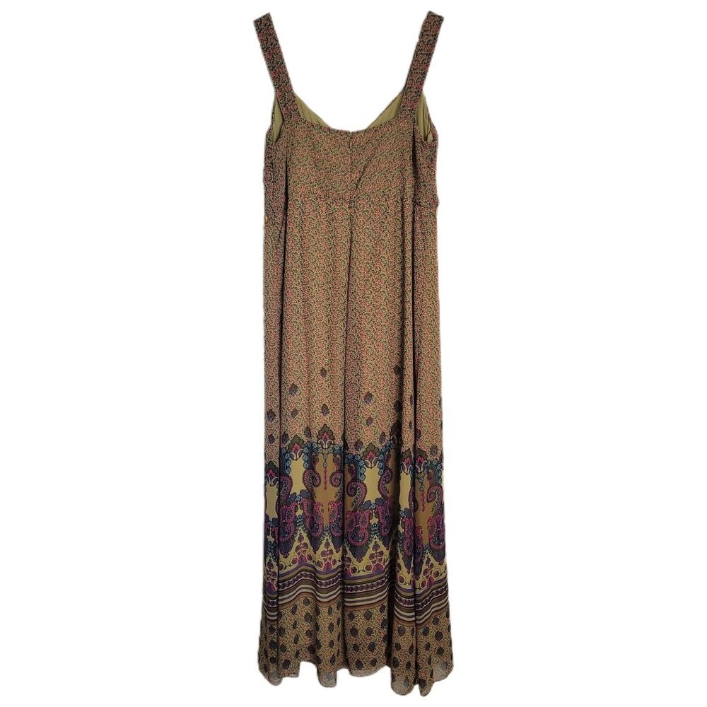 Jessica London Dress Colorful Pinks/Golden Yellow/Greens/Blues Multi Floral